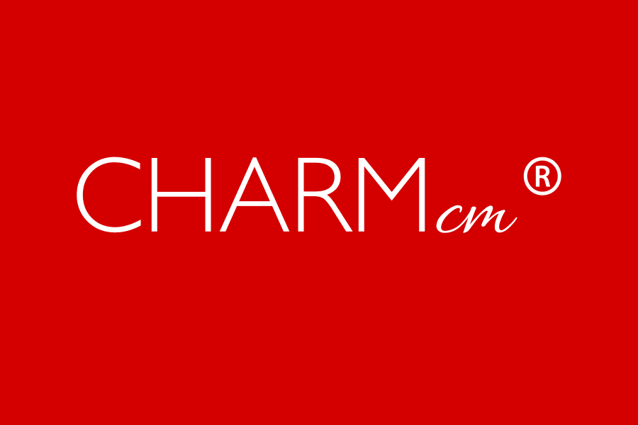 loft33-case-lgo-charmcm Red background with white text